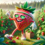 Tillamook Strawberry Sativa Dominant Hybrid creative